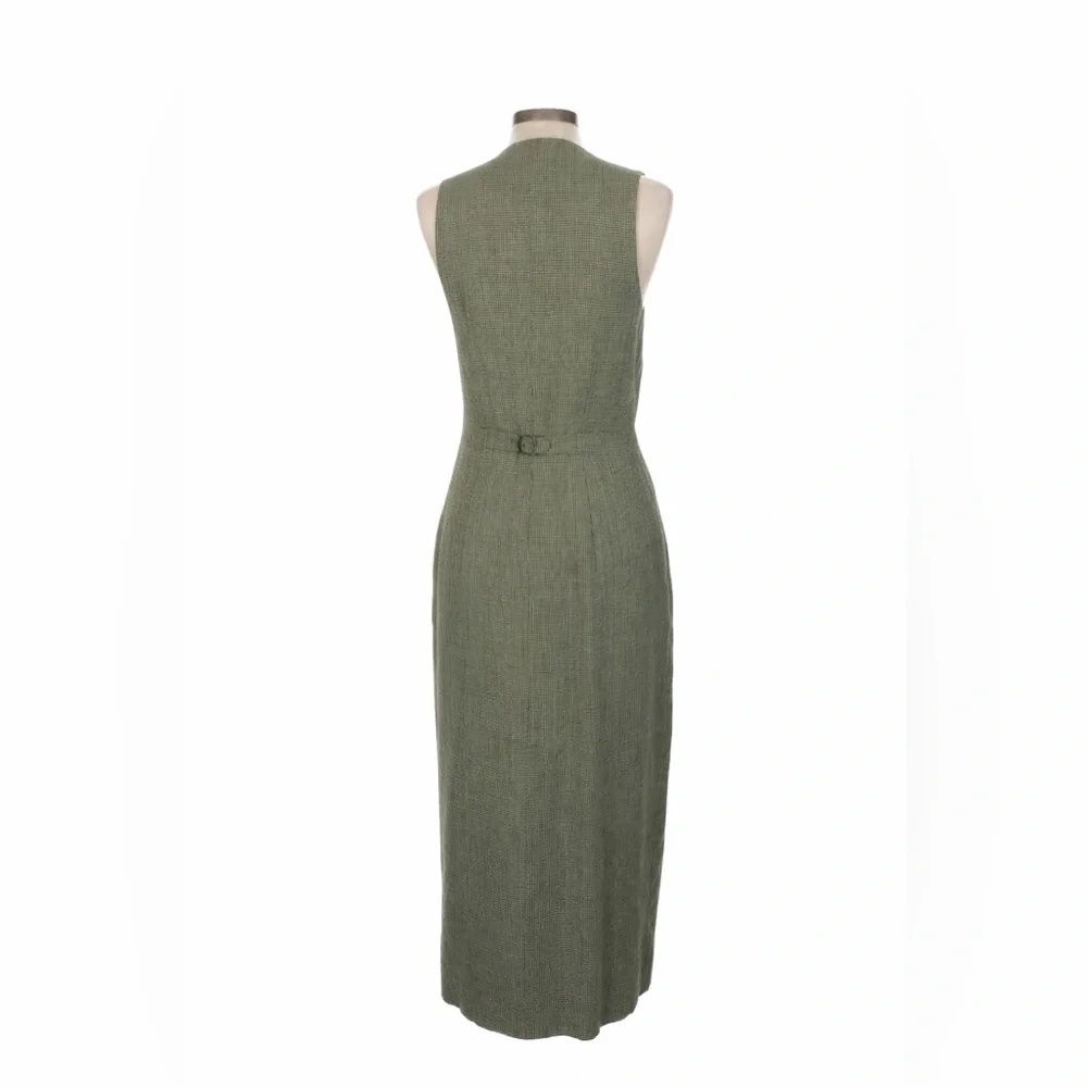 Vintage Ralph Lauren Collection 90s Pencil Dress Sheath Button Up Long Blazer 6 - Picture 7 of 16